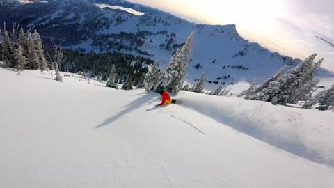 Snowboarding at Crystal