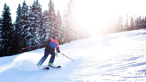 Skier at Crystal