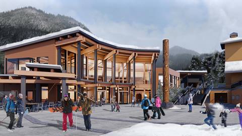 Mountain Commons plaza rendering