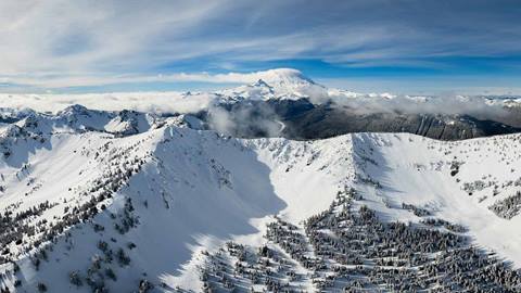 Backcountry terrain at Crystal