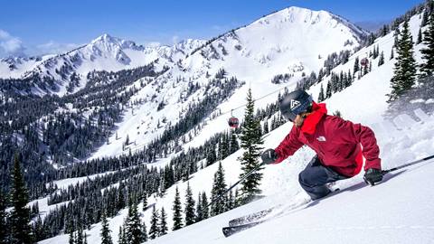 Skier at Crystal