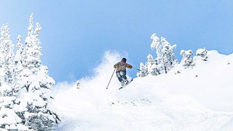 Skier at Crystal