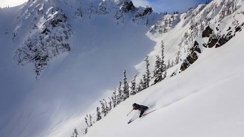 Skier at Crystal