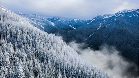 Panoramic image near Crystal Mountain