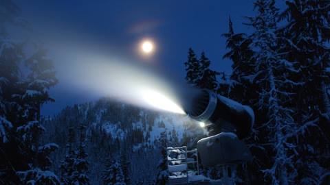 Snowmaking Machines at Crystal Mountain