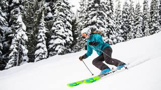 Skier at Crystal Mountain